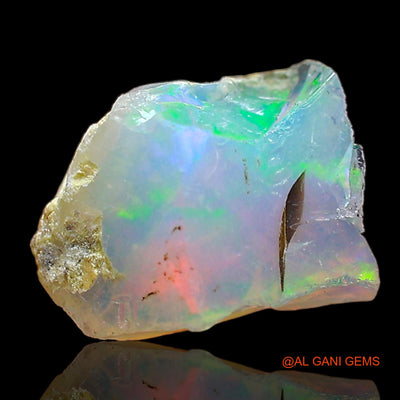 1.00 Cts Unheated Ethiopian Fire Opal Loose Gemstone Fancy Rough Natural 8x7x6 mm E-661