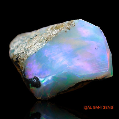 1.00 Cts Natural Ethiopian Fire Opal Fancy Rough Loose Gemstone For Jewelry 8x7x5 mm E-662