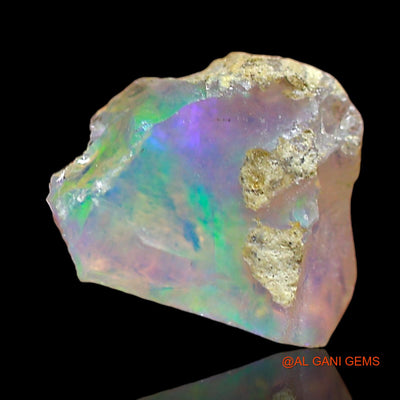 1.00 Cts Natural Ethiopian Fire Opal Loose Gemstone Fancy Rough 9x8x5 mm E-663