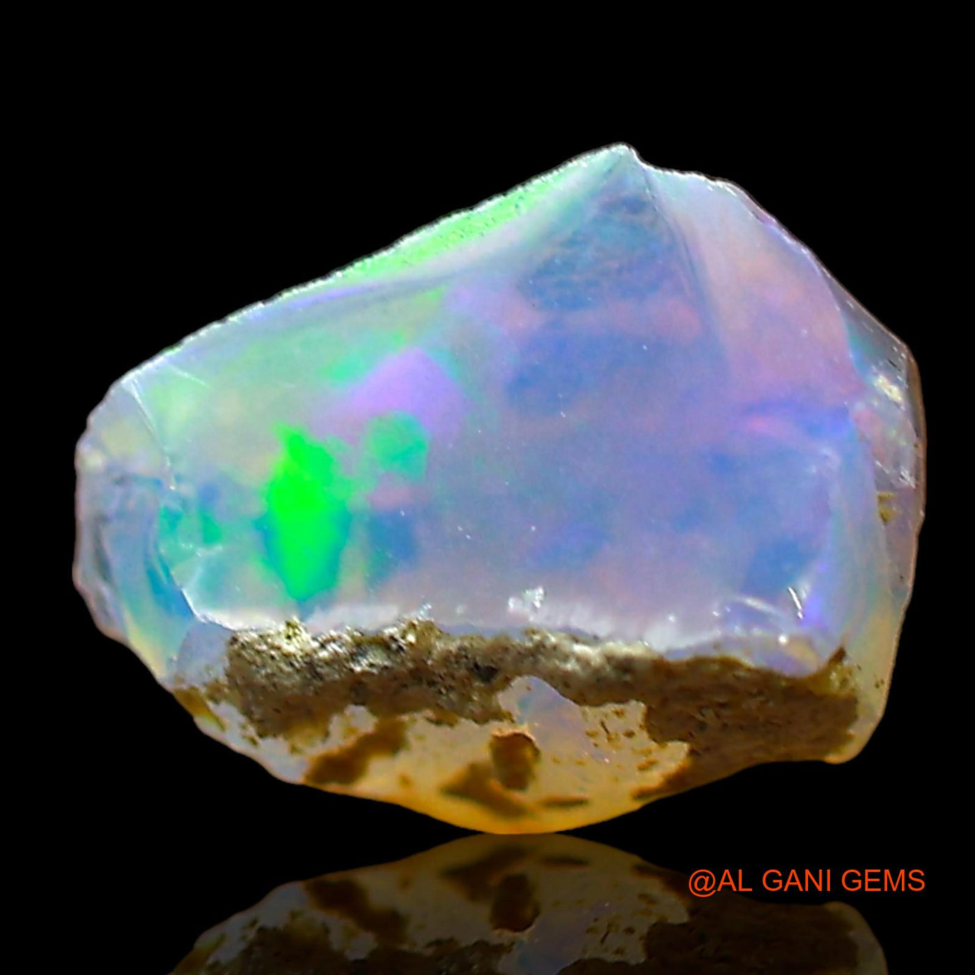1.00 Cts Natural Ethiopian Fire Opal Loose Gemstone Fancy Rough 9x8x5 mm E-663