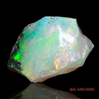 Natural Fire Opal Gemstone 1.00 Cts Loose Fancy Rough From Ethiopia 9x7x5 mm E-664
