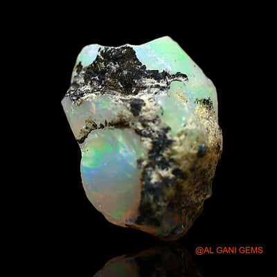 Natural Fire Opal Gemstone 1.00 Cts Loose Fancy Rough From Ethiopia 9x7x5 mm E-664