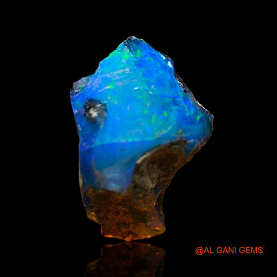 1.00 Cts Natural Ethiopian Fire Opal Loose Gemstone Fancy Rough 11x7x5 mm E-666
