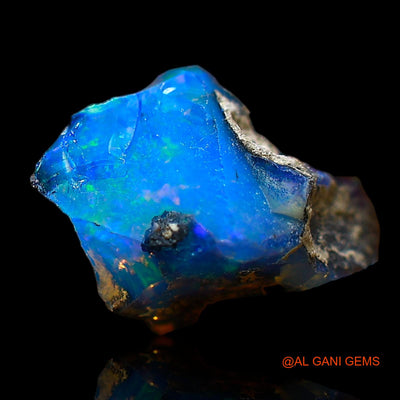 1.00 Cts Natural Ethiopian Fire Opal Loose Gemstone Fancy Rough 11x7x5 mm E-666