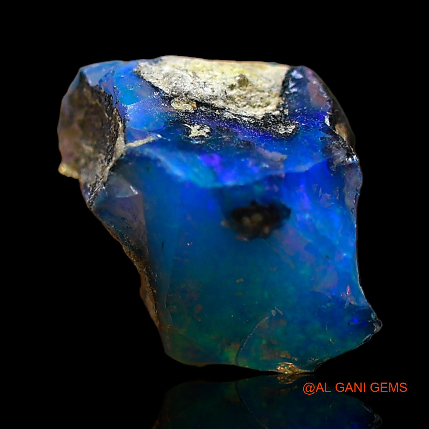 1.00 Cts Natural Ethiopian Fire Opal Loose Gemstone Fancy Rough 11x7x5 mm E-666