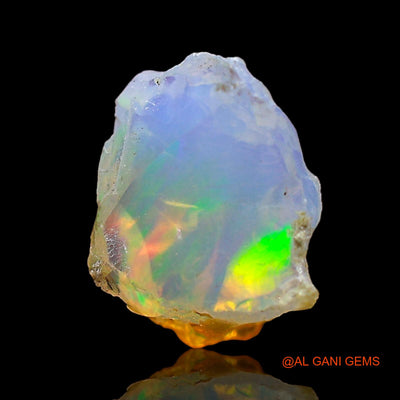 1.00 Cts Natural Ethiopian Fire Opal Loose Gemstone Fancy Rough 10x8x6 mm E-667