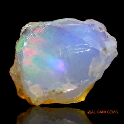 1.00 Cts Natural Ethiopian Fire Opal Loose Gemstone Fancy Rough 10x8x6 mm E-667