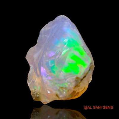 1.00 Cts Natural Ethiopian Fire Opal Loose Gemstone Fancy Rough 10x8x6 mm E-667
