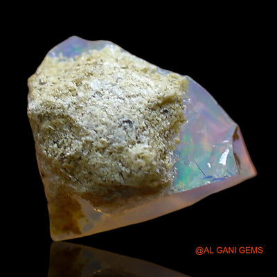 Natural Untreated Fire Opal Loose Gemstone Fancy Rough From Ethiopia 1.00 Cts 8x9x6 mm E-668
