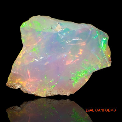 2.00 Cts Natural Ethiopian Fire Opal Fancy Rough Loose Gemstone For Jewelry 8x7x6 mm E-66