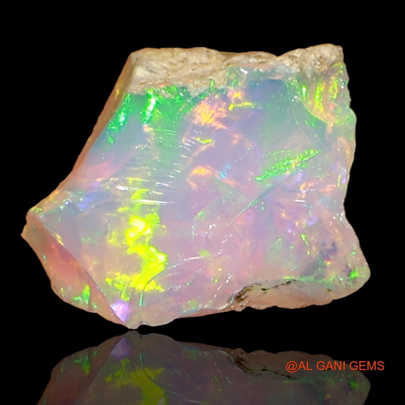 2.00 Cts Natural Ethiopian Fire Opal Fancy Rough Loose Gemstone For Jewelry 8x7x6 mm E-66