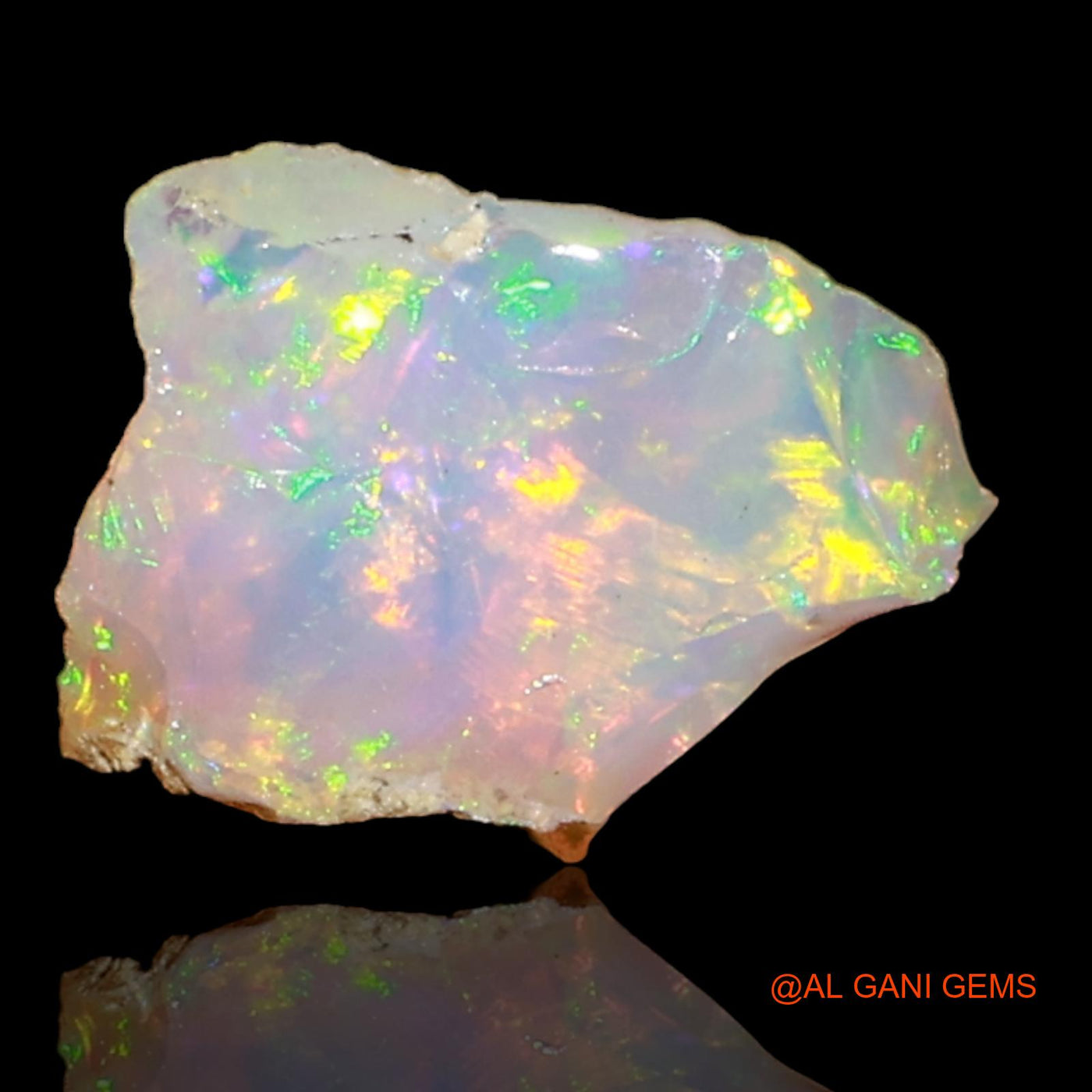 2.00 Cts Natural Ethiopian Fire Opal Fancy Rough Loose Gemstone For Jewelry 8x7x6 mm E-66