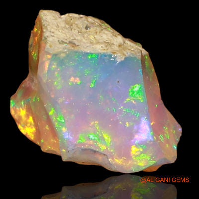 2.00 Cts Natural Ethiopian Fire Opal Fancy Rough Loose Gemstone For Jewelry 8x7x6 mm E-66