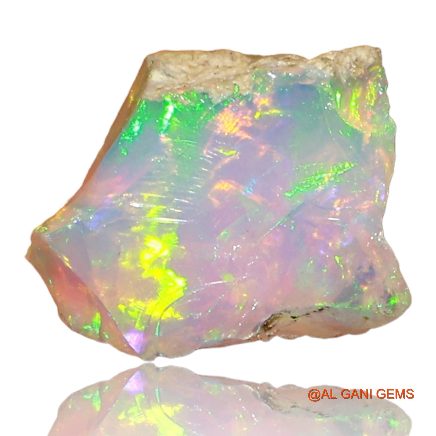 2.00 Cts Natural Ethiopian Fire Opal Fancy Rough Loose Gemstone For Jewelry 8x7x6 mm E-66
