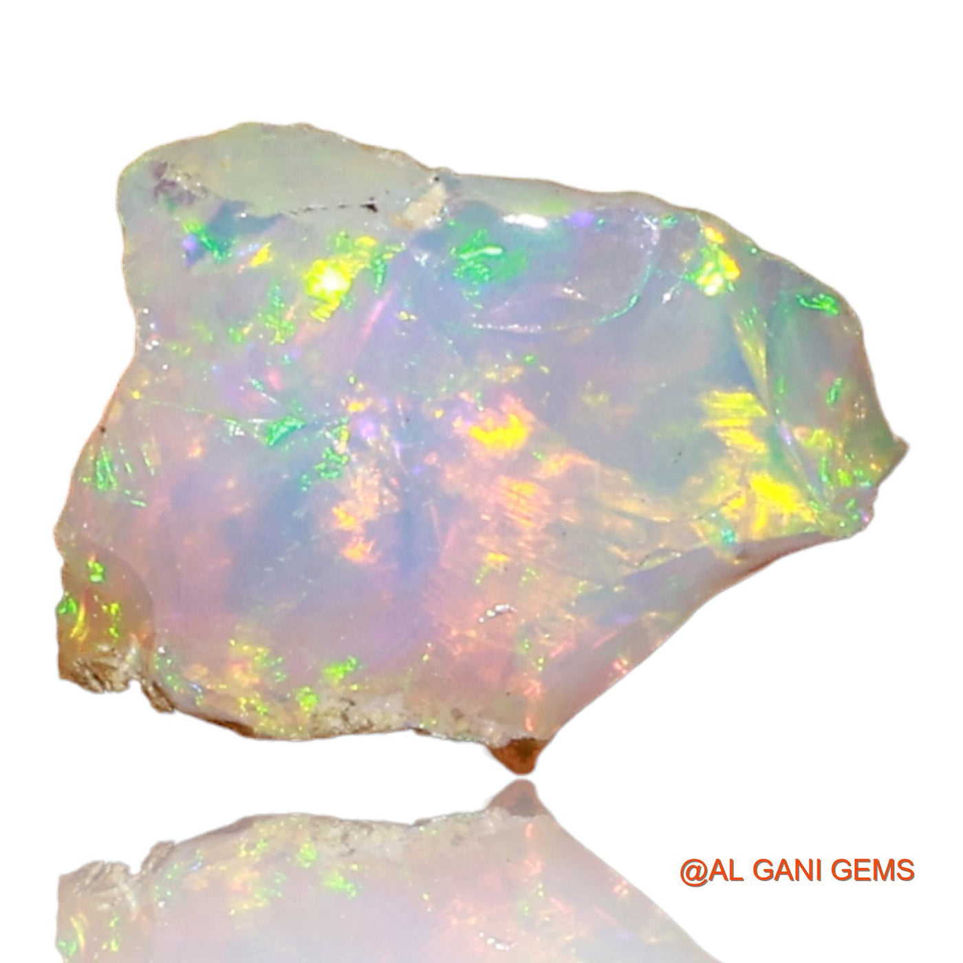 2.00 Cts Natural Ethiopian Fire Opal Fancy Rough Loose Gemstone For Jewelry 8x7x6 mm E-66