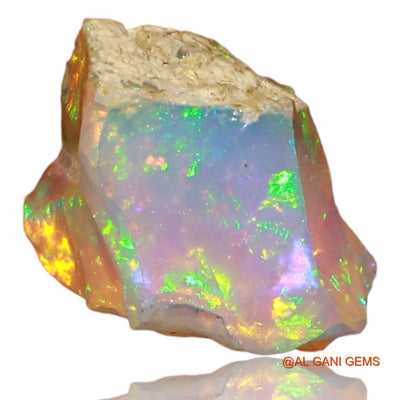 2.00 Cts Natural Ethiopian Fire Opal Fancy Rough Loose Gemstone For Jewelry 8x7x6 mm E-66