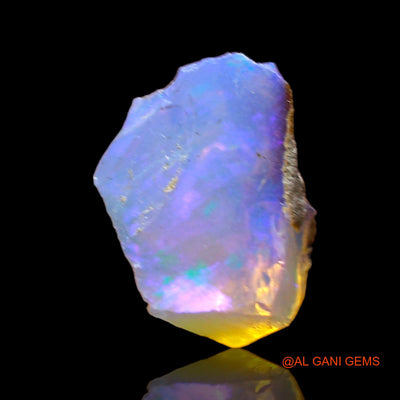1.00 Cts Natural Ethiopian Fire Opal Loose Gemstone Fancy Rough 8x7x5 mm E-670