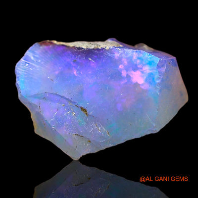 1.00 Cts Natural Ethiopian Fire Opal Loose Gemstone Fancy Rough 8x7x5 mm E-670