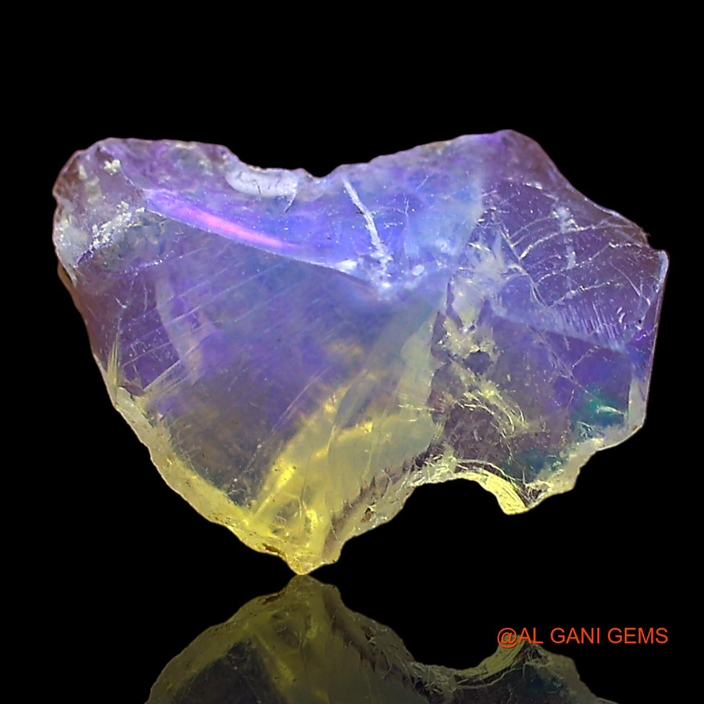 0.80 Cts Natural Ethiopian Fire Opal Loose Gemstone Fancy Rough 10x7x4 mm E-672