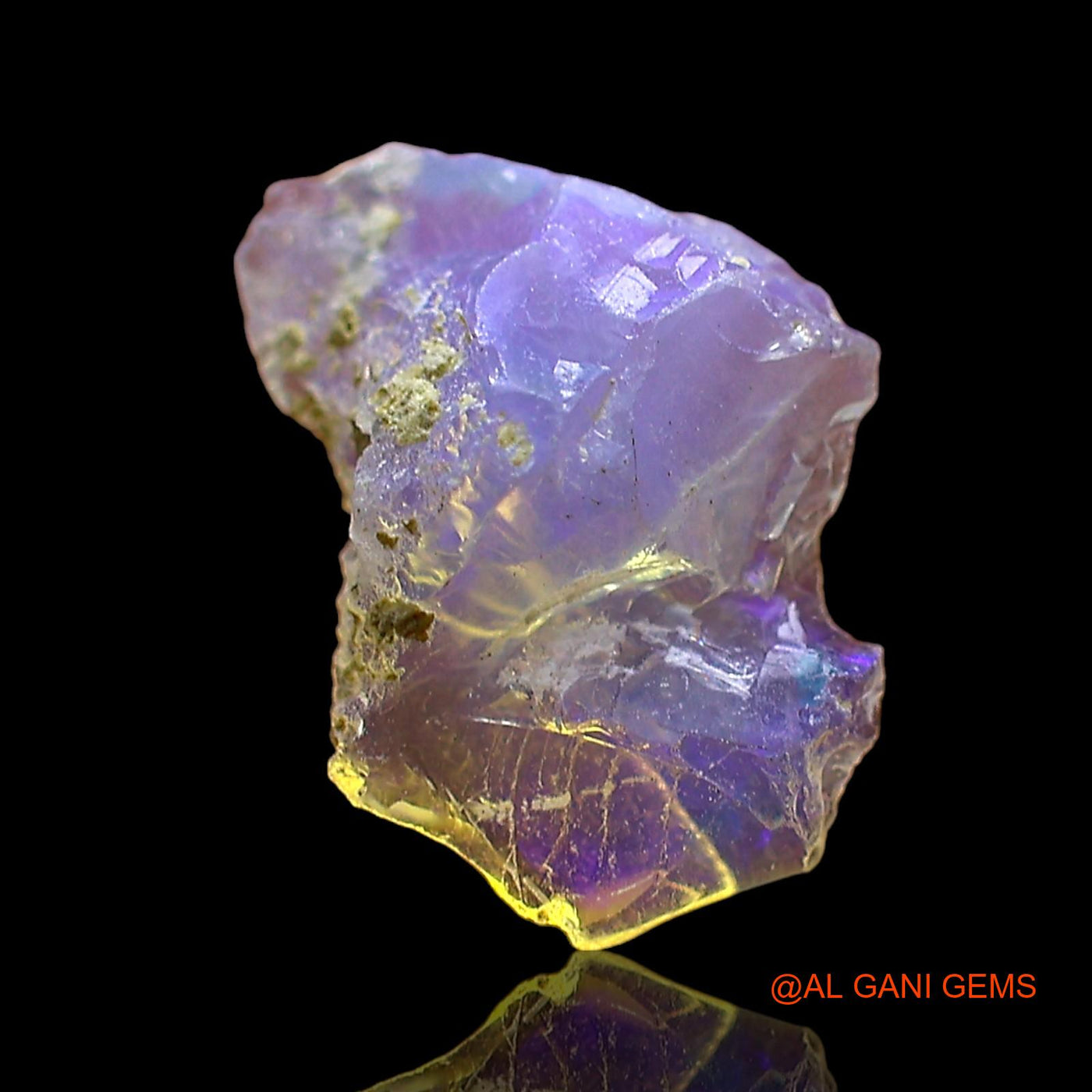 0.80 Cts Natural Ethiopian Fire Opal Loose Gemstone Fancy Rough 10x7x4 mm E-672