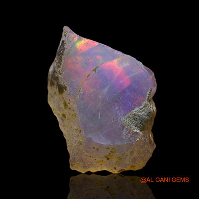 1.00 Cts Natural Ethiopian Fire Opal Loose Gemstone Fancy Rough 10x7x3 mm E-673