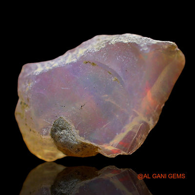 1.00 Cts Natural Ethiopian Fire Opal Loose Gemstone Fancy Rough 10x7x3 mm E-673