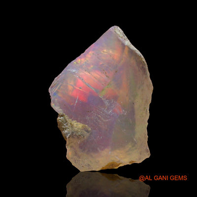 1.00 Cts Natural Ethiopian Fire Opal Loose Gemstone Fancy Rough 10x7x3 mm E-673