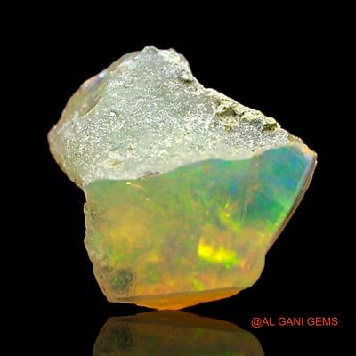 1.00 Cts Natural Ethiopian Fire Opal Fancy Rough Loose Gemstone For Jewelry 9x7x5 mm E-675