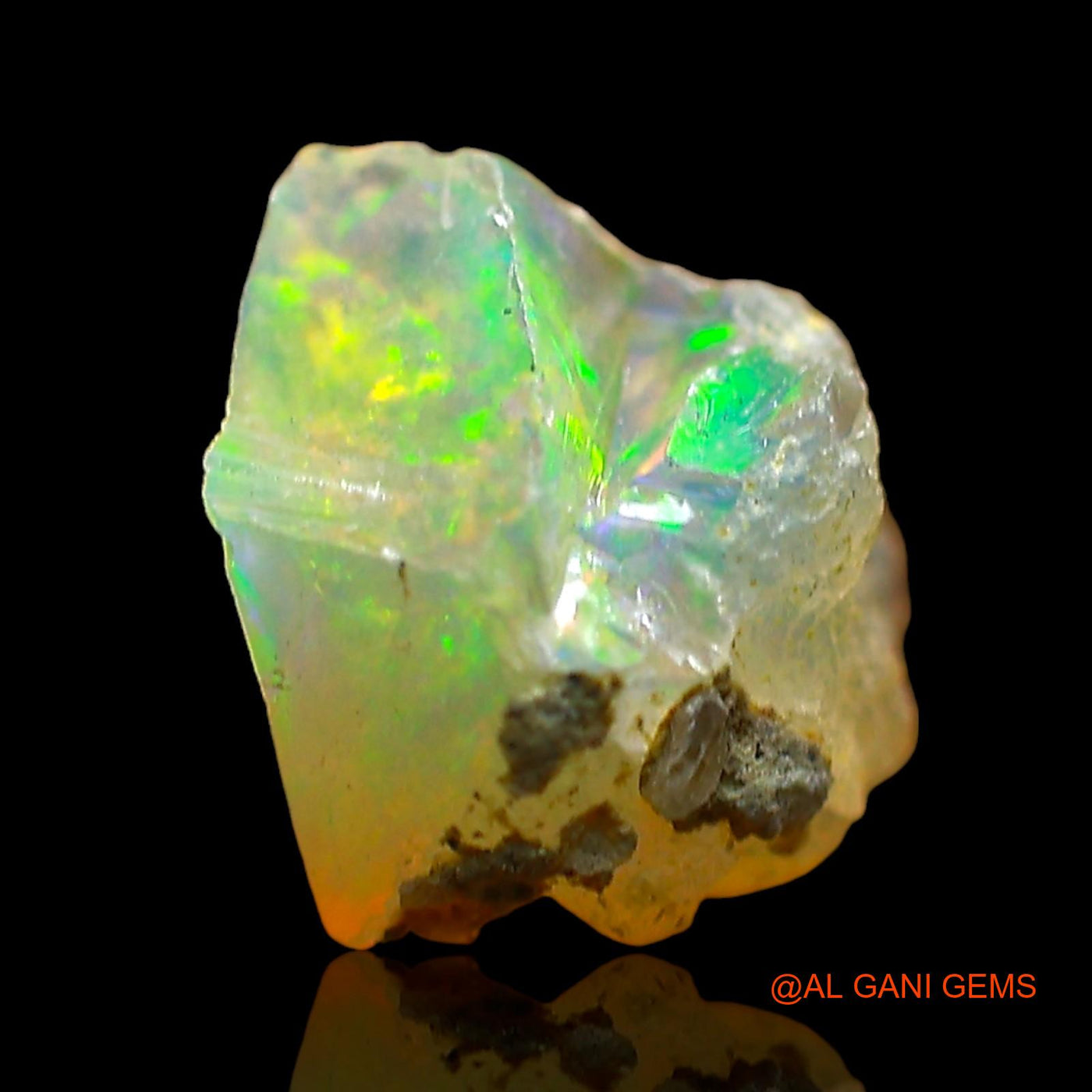 1.00 Cts Natural Ethiopian Fire Opal Fancy Rough Loose Gemstone For Jewelry 9x7x5 mm E-675