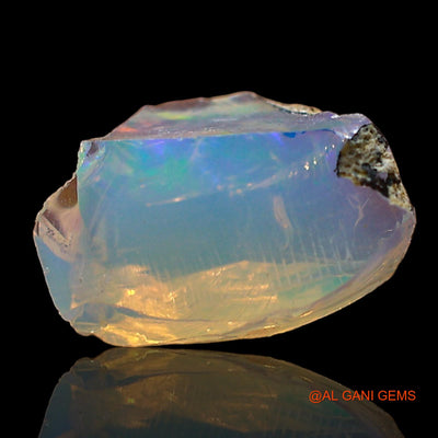 Natural Fire Opal Gemstone 1.00 Cts Loose Fancy Rough From Ethiopia 9x6x4 mm E-676