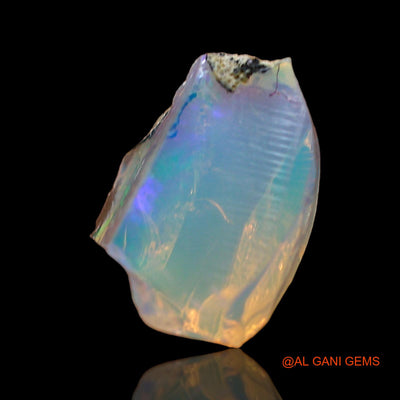 Natural Fire Opal Gemstone 1.00 Cts Loose Fancy Rough From Ethiopia 9x6x4 mm E-676