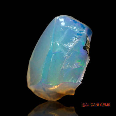 Natural Fire Opal Gemstone 1.00 Cts Loose Fancy Rough From Ethiopia 9x6x4 mm E-676