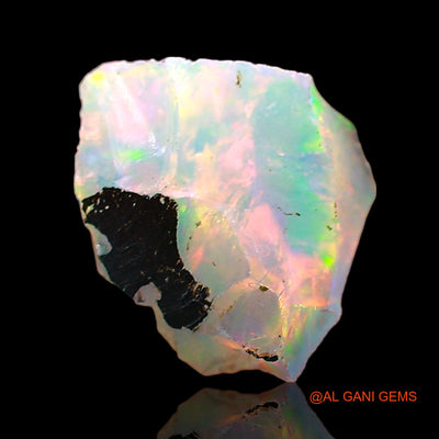 1.00 Cts Natural Ethiopian Fire Opal Loose Gemstone Fancy Rough 8x8x5 mm E-678