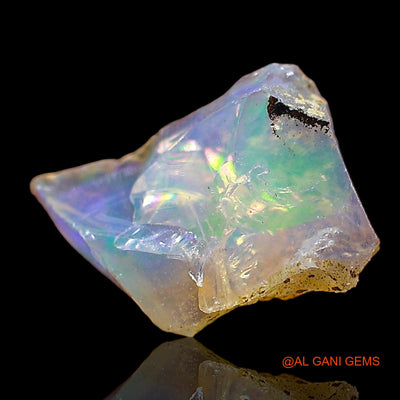 1.00 Cts Natural Ethiopian Fire Opal Loose Gemstone Fancy Rough 11x7x4 mm E-679