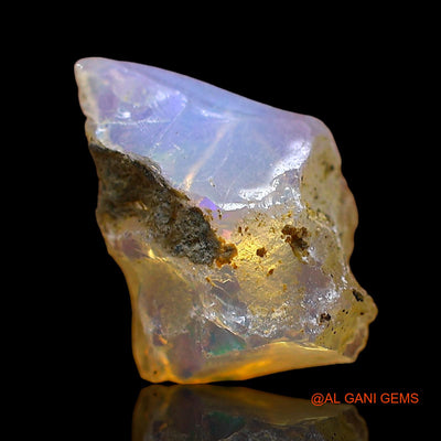 1.00 Cts Natural Ethiopian Fire Opal Loose Gemstone Fancy Rough 11x7x4 mm E-679