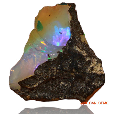 4.00 Cts Natural Ethiopian Fire Opal Loose Gemstone Fancy Rough 14x13x6 mm E-67