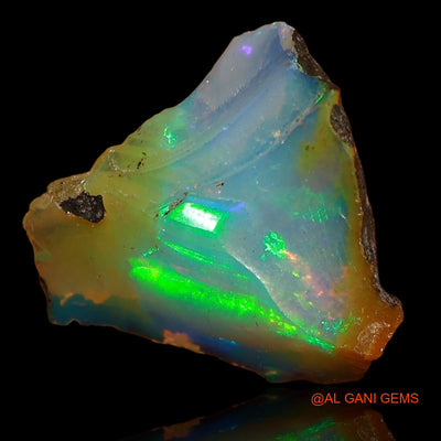 4.00 Cts Natural Ethiopian Fire Opal Loose Gemstone Fancy Rough 14x13x6 mm E-67