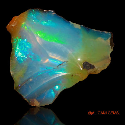 4.00 Cts Natural Ethiopian Fire Opal Loose Gemstone Fancy Rough 14x13x6 mm E-67