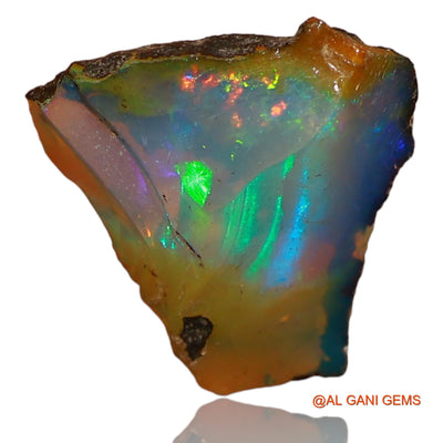 4.00 Cts Natural Ethiopian Fire Opal Loose Gemstone Fancy Rough 14x13x6 mm E-67