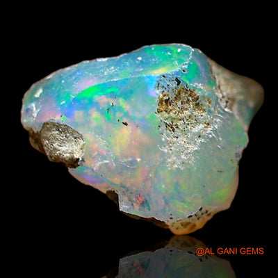 Natural Fire Opal Gemstone 1.00 Cts Loose Fancy Rough From Ethiopia 9x8x6 mm E-680