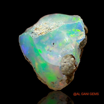 Natural Fire Opal Gemstone 1.00 Cts Loose Fancy Rough From Ethiopia 9x8x6 mm E-680