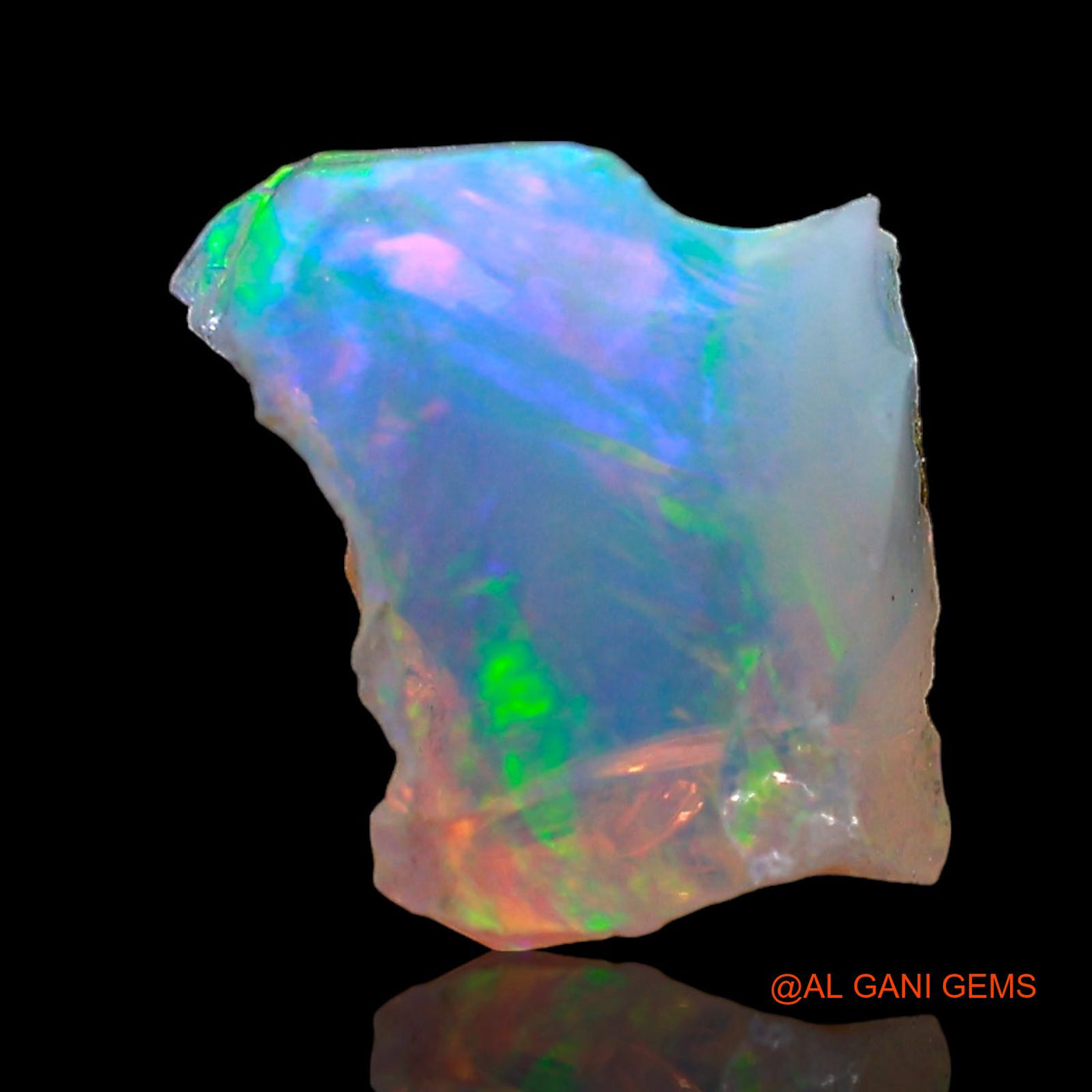 1.00 Cts Unheated Ethiopian Fire Opal Loose Gemstone Fancy Rough Natural 7x6x5 mm E-682