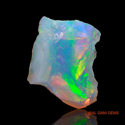 1.00 Cts Unheated Ethiopian Fire Opal Loose Gemstone Fancy Rough Natural 7x6x5 mm E-682