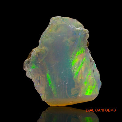 Natural Untreated Fire Opal Loose Gemstone Fancy Rough From Ethiopia 1.00 Cts 8x6x4 mm E-683