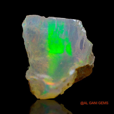 Natural Untreated Fire Opal Loose Gemstone Fancy Rough From Ethiopia 1.00 Cts 8x6x4 mm E-683