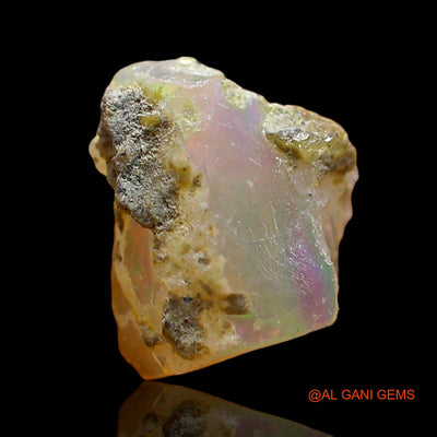 Natural Untreated Fire Opal Loose Gemstone Fancy Rough From Ethiopia 1.00 Cts 8x6x4 mm E-683