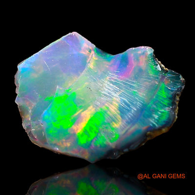 0.60 Cts Natural Ethiopian Fire Opal Loose Gemstone Fancy Rough 8x6x2 mm E-684