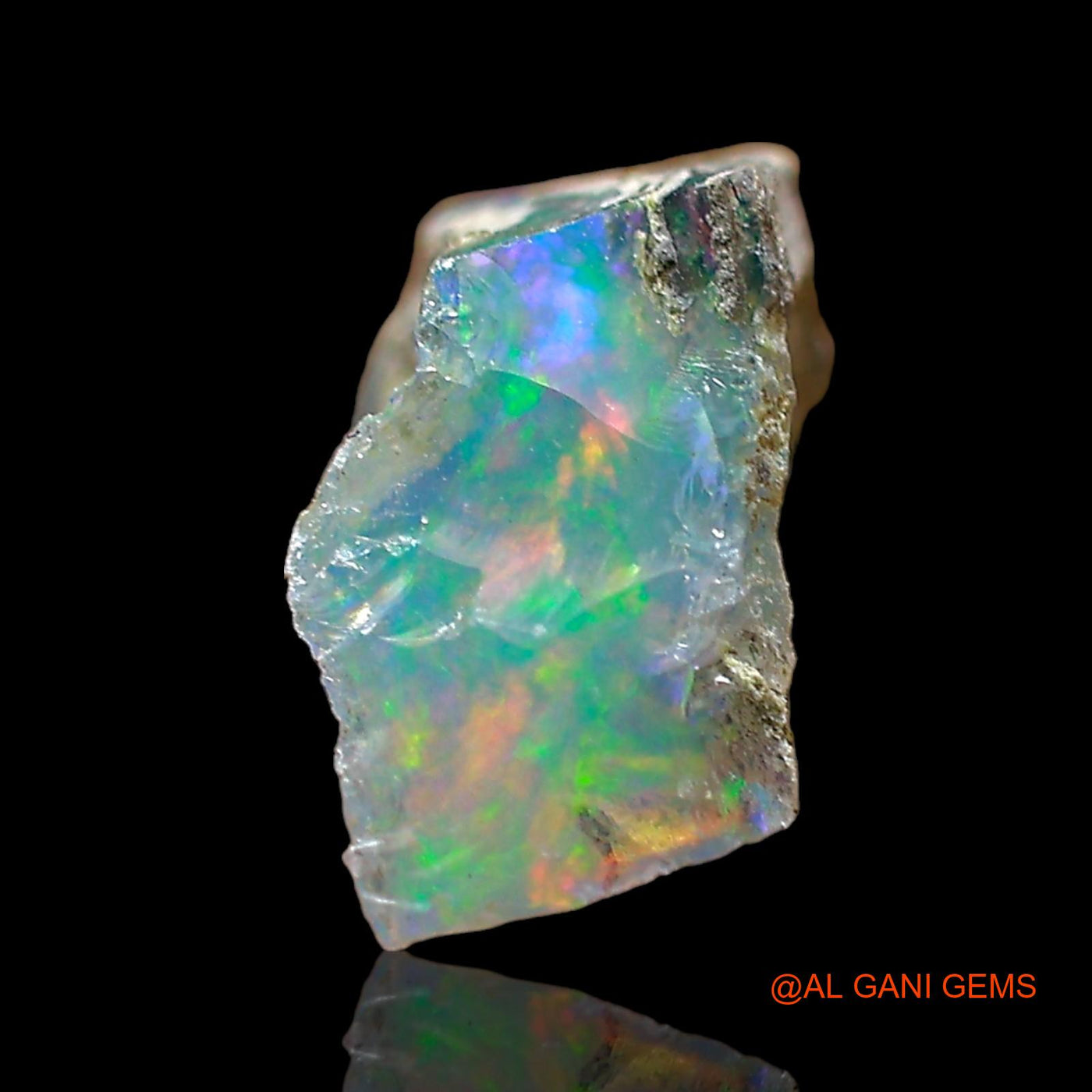 1.00 Cts Natural Ethiopian Fire Opal Fancy Rough Loose Gemstone For Jewelry 8x7x5 mm E-685