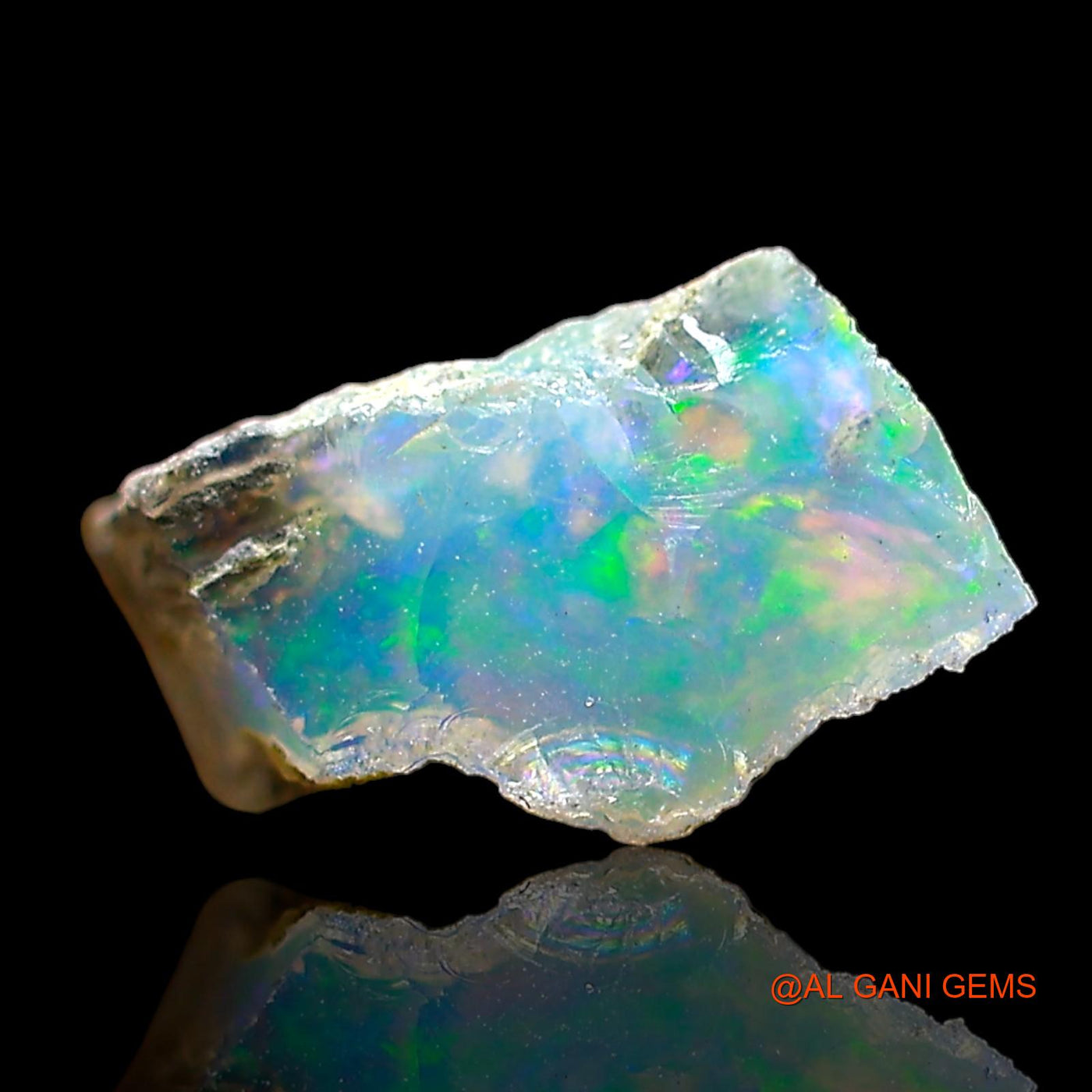1.00 Cts Natural Ethiopian Fire Opal Fancy Rough Loose Gemstone For Jewelry 8x7x5 mm E-685