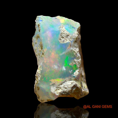 1.00 Cts Natural Ethiopian Fire Opal Fancy Rough Loose Gemstone For Jewelry 8x7x5 mm E-685